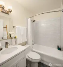 Recently updated bathroom.