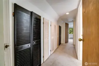 All closets in the upstairs