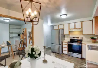 Kitchen virtually staged