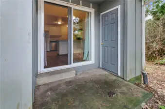 Convenient additional storage for each unit off their patio/deck