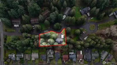 Plenty of room left on the lot! Lots lines are approximate and not a representation of actual boundaries.