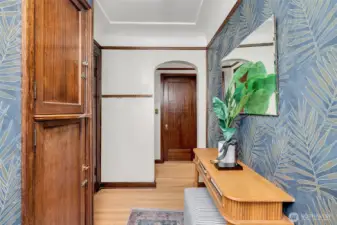 Original Mahogany mill work.