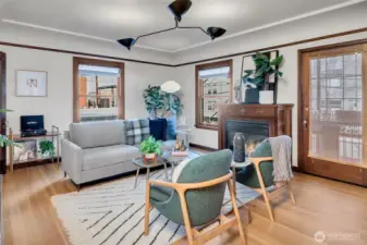 Spacious living room.