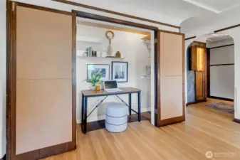 Is now an office nook.