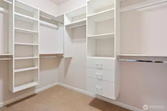 Walk-in Closet with built-ins