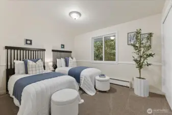 Sweet bedroom number two, also on the main floor.