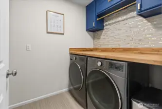 Updated laundry room.