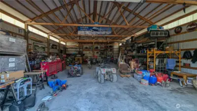 Most items in the garage are negotiable. The loft is in the back.