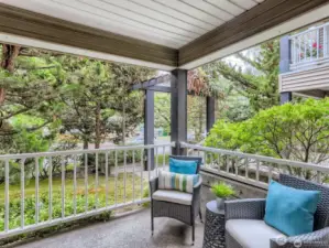 Private patio