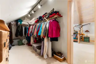 Walk in closet in primary.