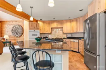 Kitchen island.