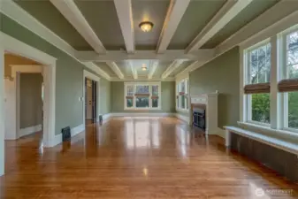 Extra Large Living Room + Gas Fireplace