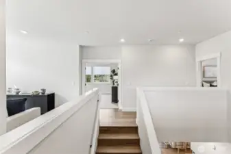 Stairs leading up to 2nd floor.