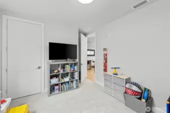 2nd bedroom has a small walk-in closet and EZ access to the main bath.