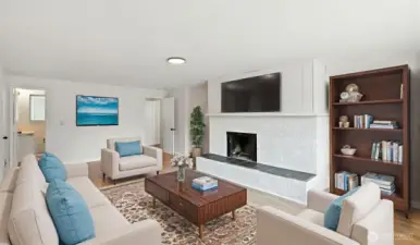 Family Room: Add a closet and use it as ginormous Primary Suite with attached 3/4 BA!!