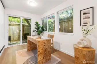 3rd bedroom or office with access to the private patio