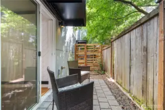 Private quiet patio