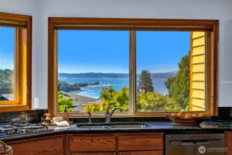 Spacious rooms are designed to maximize the view from every level.