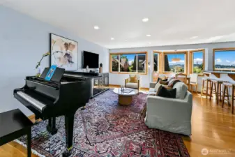 Space for a grand piano! All of the rooms in this house are generously proportioned.