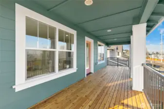 Picture of a similar home. 2nd Floor Covered Balcony.