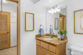 Main level half-bath