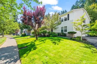 Gorgeous curb appeal with the side entry garage