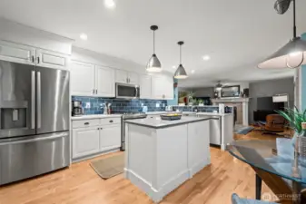 Gorgeous updated kitchen. All kitchen appliances included