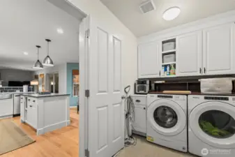 Laundry and large storage not photographed