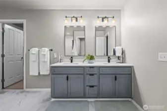 The primary bathroom is an absolute show stopper!