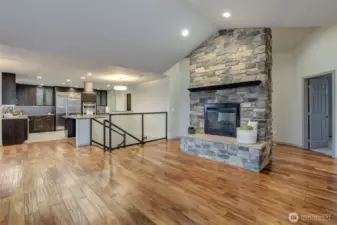 Easy flow to the kitchen as well..