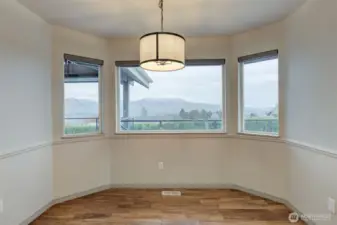 Dining just off the kitchen