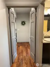 Double door entrance to primary suite