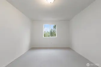 Bedroom #2 on the main level at the end of the hall.