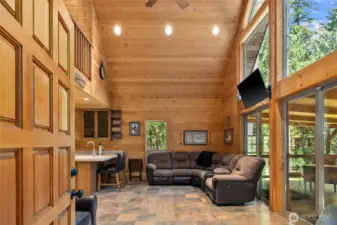 Welcome to the cabin! Definitely not roughing it at this cabin. It's totally tricked out with upgrades, immaculate condition.