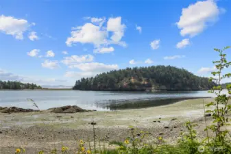 Community beach area