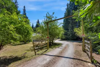 Front Gated Entry to the property.