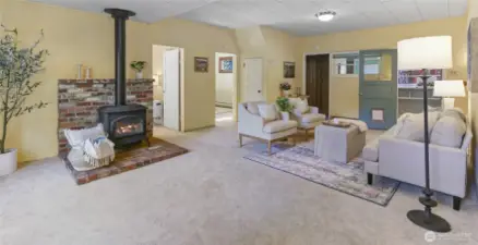 Two bedrooms are conveniently located off of the living area.