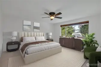Primary Bedroom - Virtually Staged