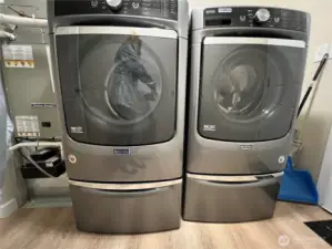 Maytag washer and dryer.