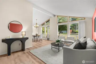 Living room from entry