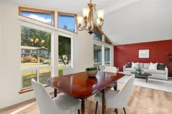 Dining room looking to living room