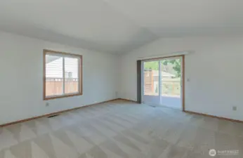 Family Rm. w/access to the backyard deck
