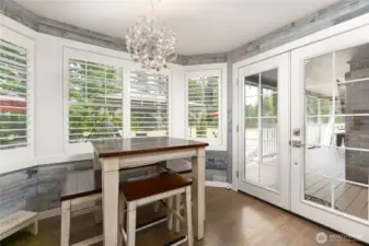 French doors to your tranquil, private setting~