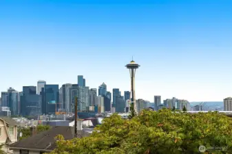 Unparalleled Downtown Seattle & Space Needle views from the comfort of home. Mount Rainier also graces the horizon on a clear day.