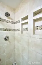 Primary shower.