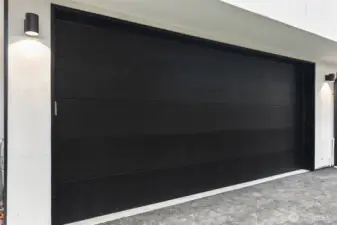 Two-car attached garage.