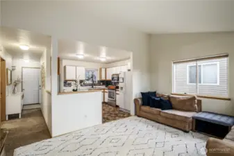 Open floor plan that makes living here easy. Economical gas heat & hot water!