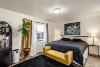 Roomy main floor primary with ensuite attached.