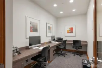 Business center on the lobby level.