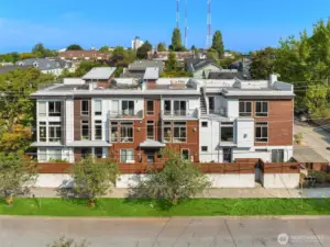 Sleek architecture and expansive glass set the stage for light-filled living in the heart of the city.